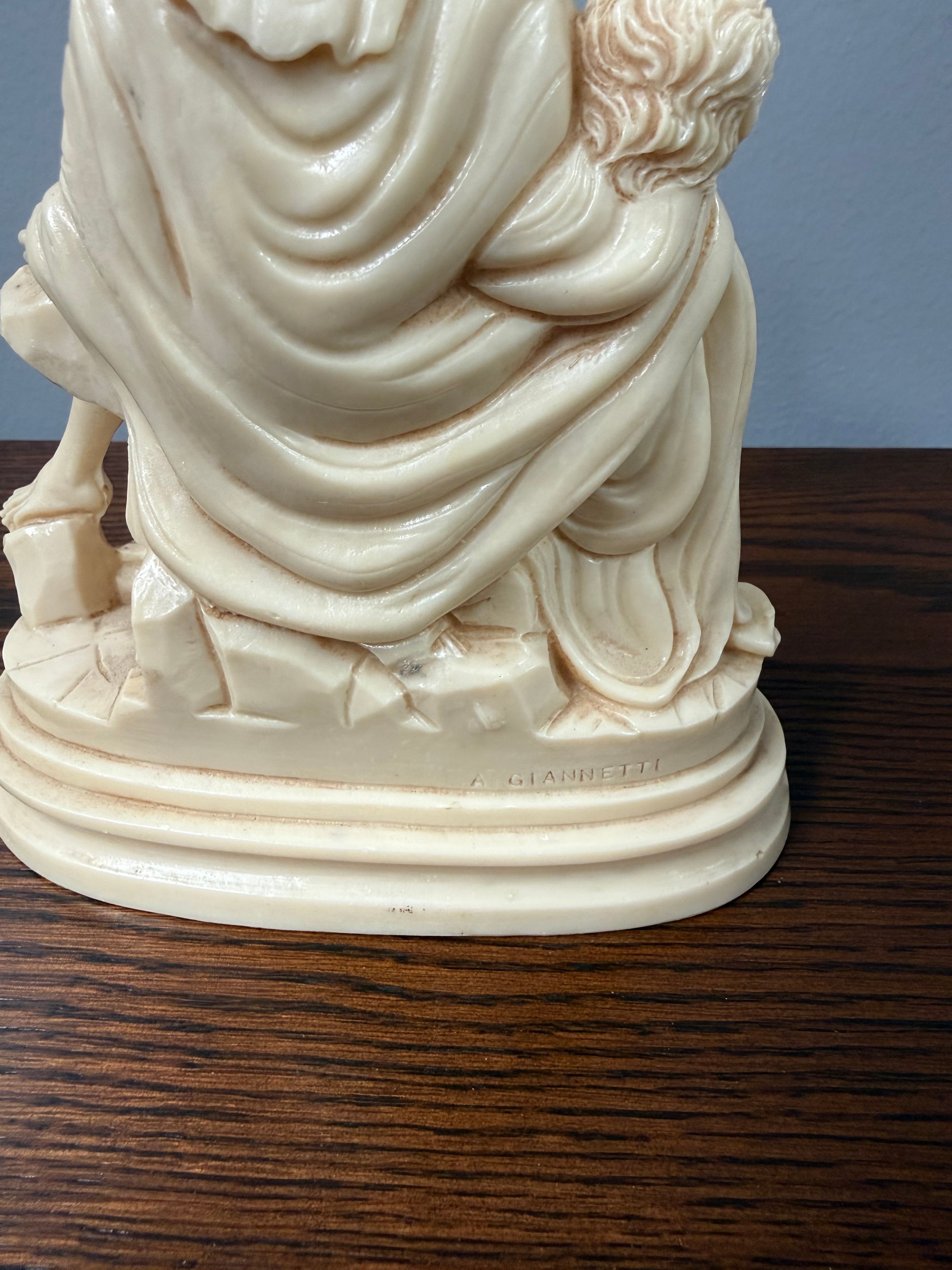 Vintage Italian Resin Religious Statue