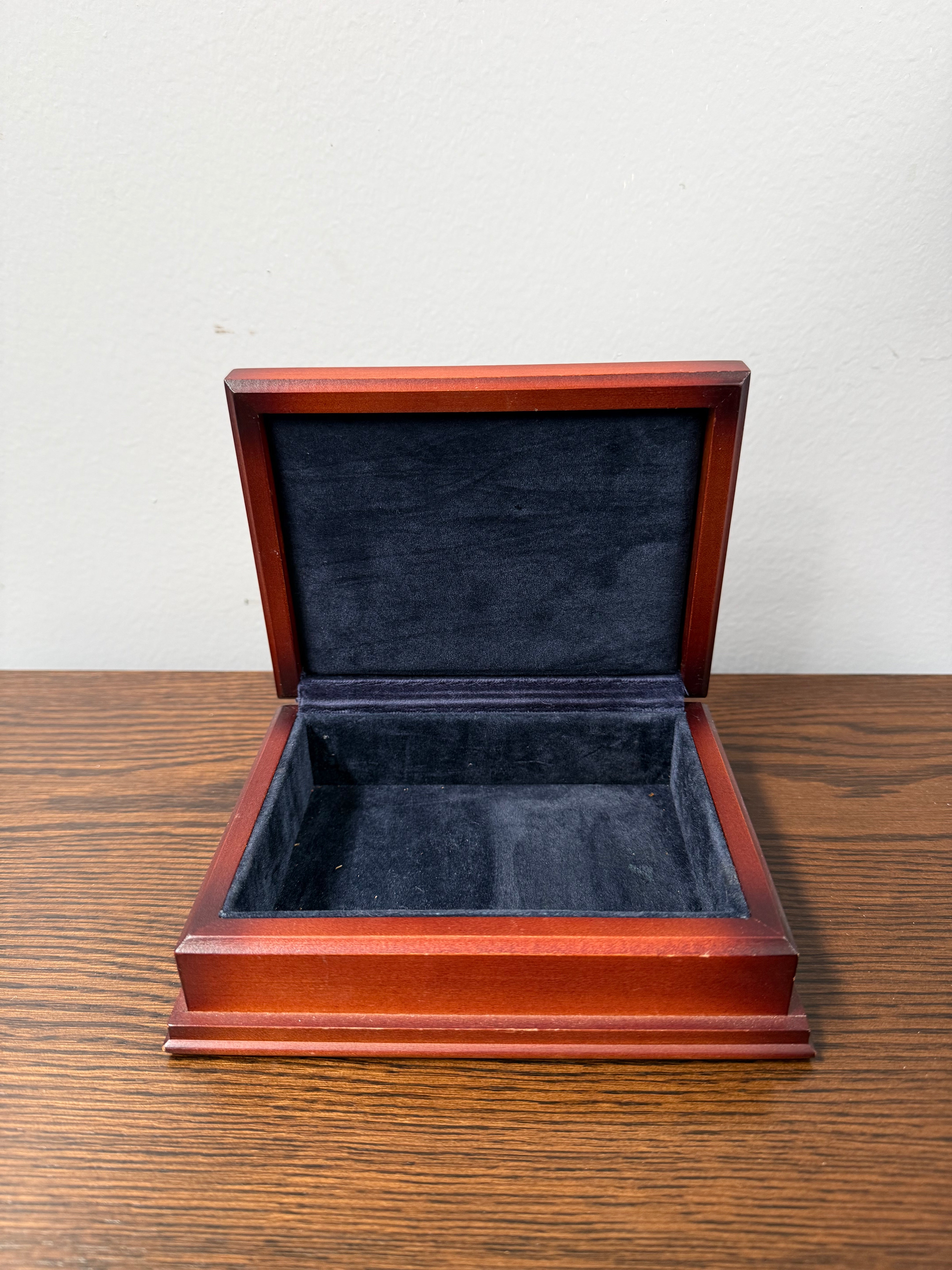 Vintage Silver Plated Embossed Jewellery Box