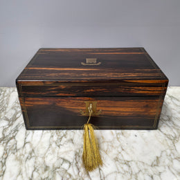 Superb Victorian Coromandel Writing Box