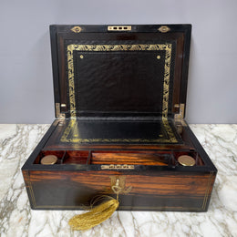 Superb Victorian Coromandel Writing Box