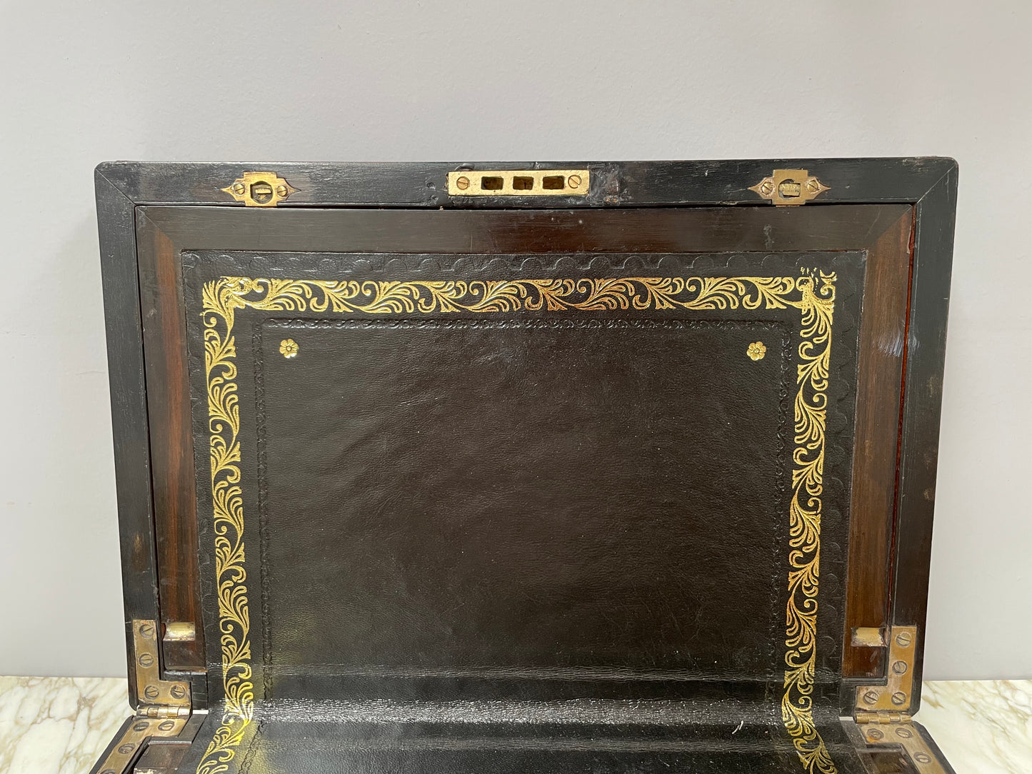 Superb Victorian Coromandel Writing Box