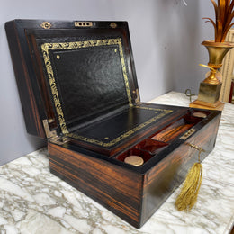 Superb Victorian Coromandel Writing Box