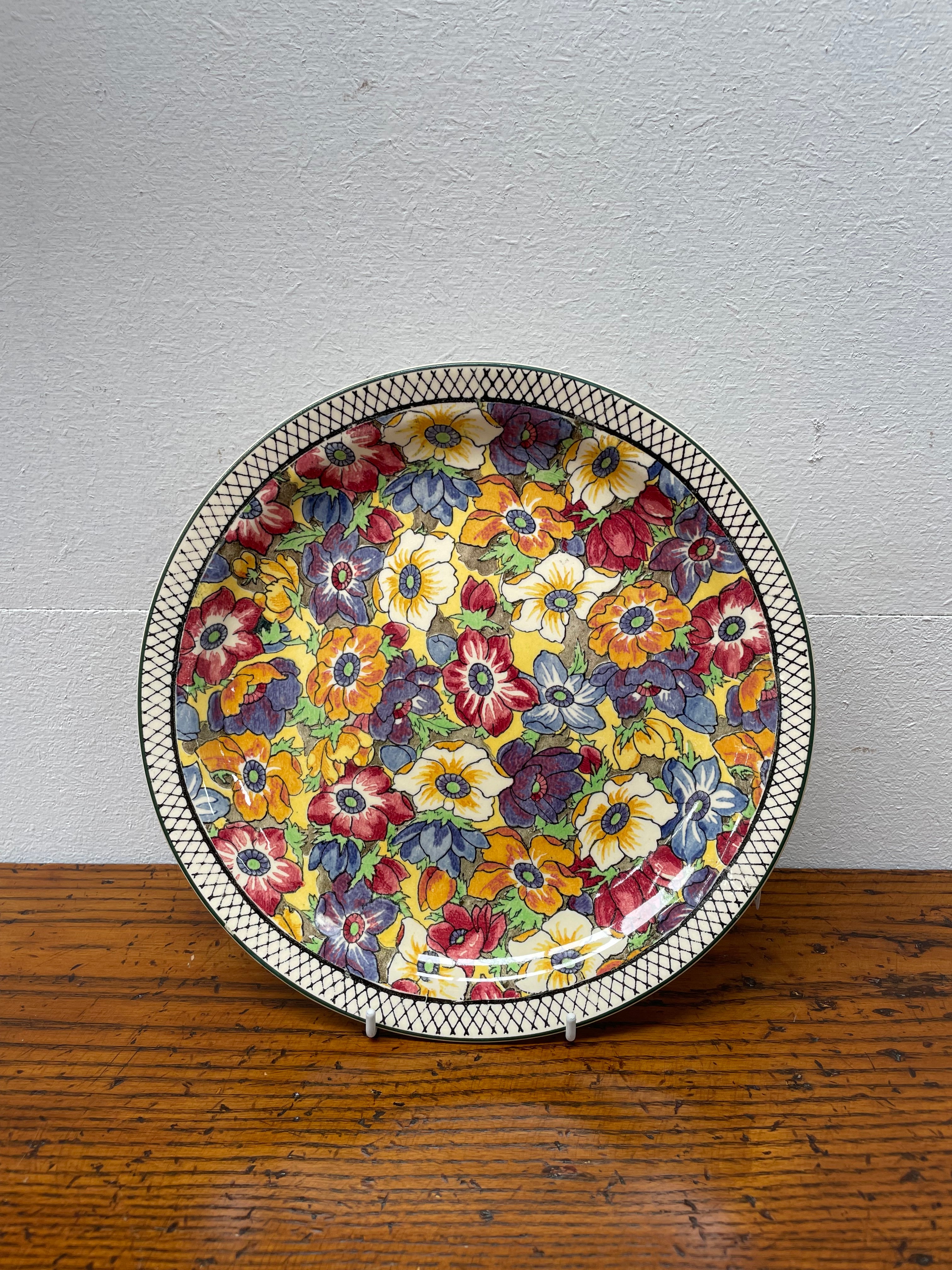 Royal Doulton Floral Plate | Antique & Vintage | Moonee Ponds Antiques | Australia Wide Delivery