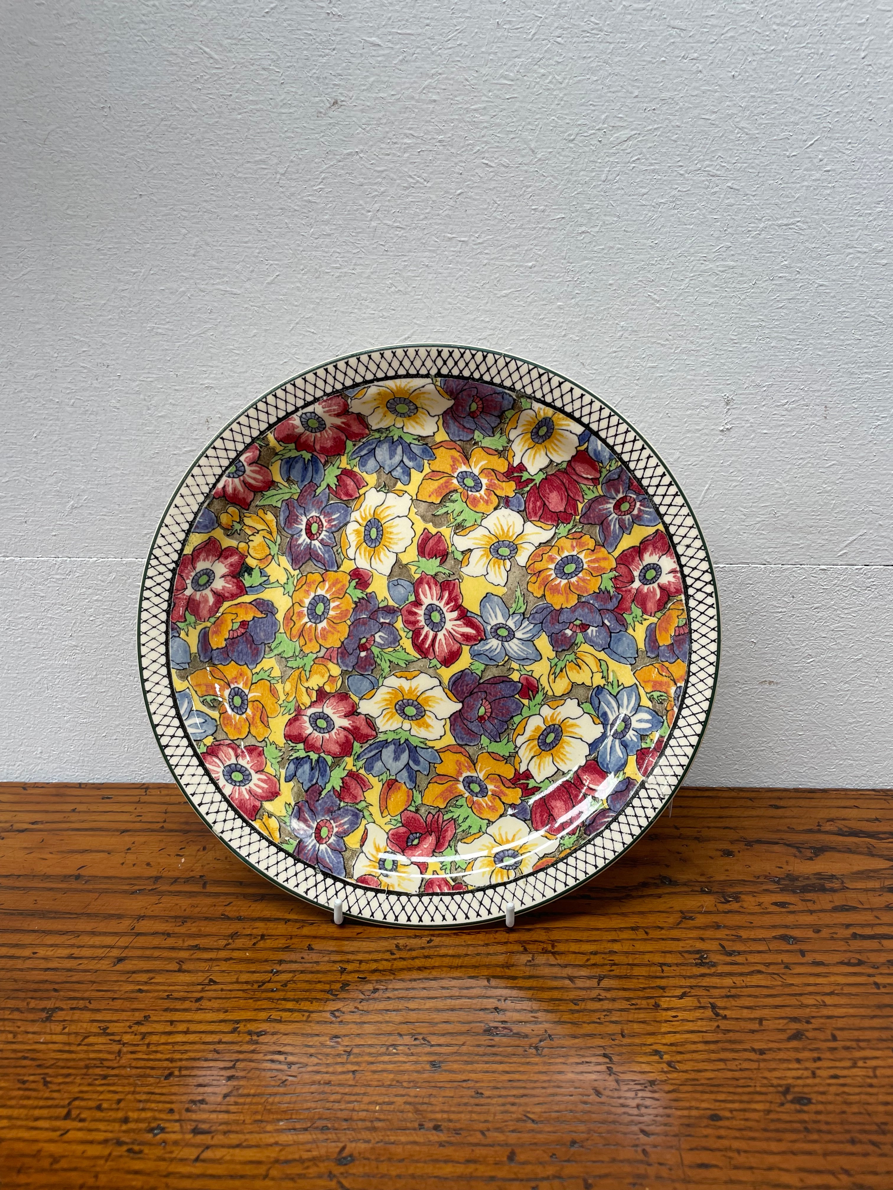 Royal Doulton Floral Plate | Antique & Vintage | Moonee Ponds Antiques | Australia Wide Delivery