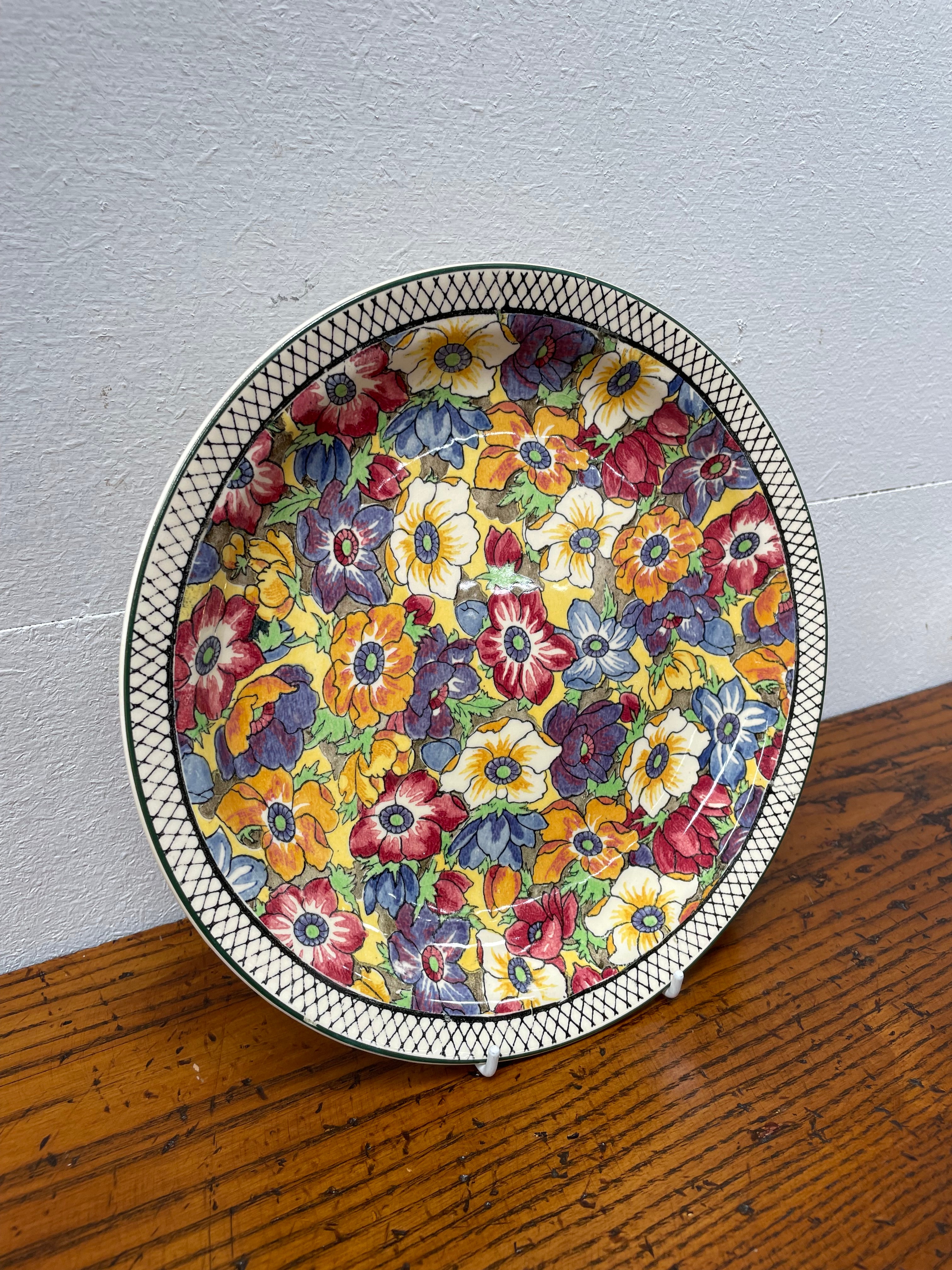 Royal Doulton Floral Plate | Antique & Vintage | Moonee Ponds Antiques | Australia Wide Delivery