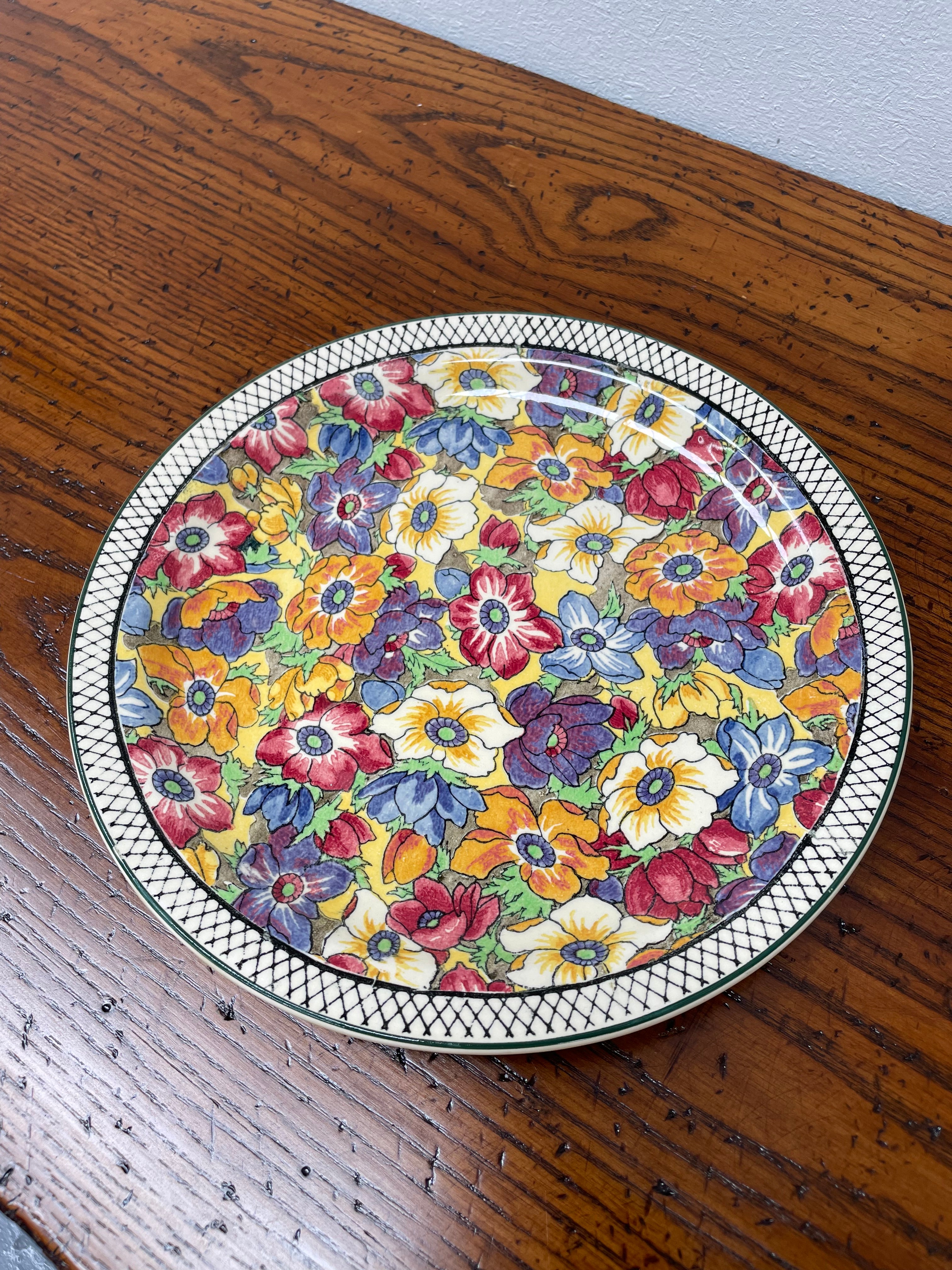 Royal Doulton Floral Plate | Antique & Vintage | Moonee Ponds Antiques | Australia Wide Delivery