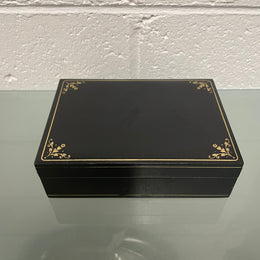 Vintage Leather Cards Box