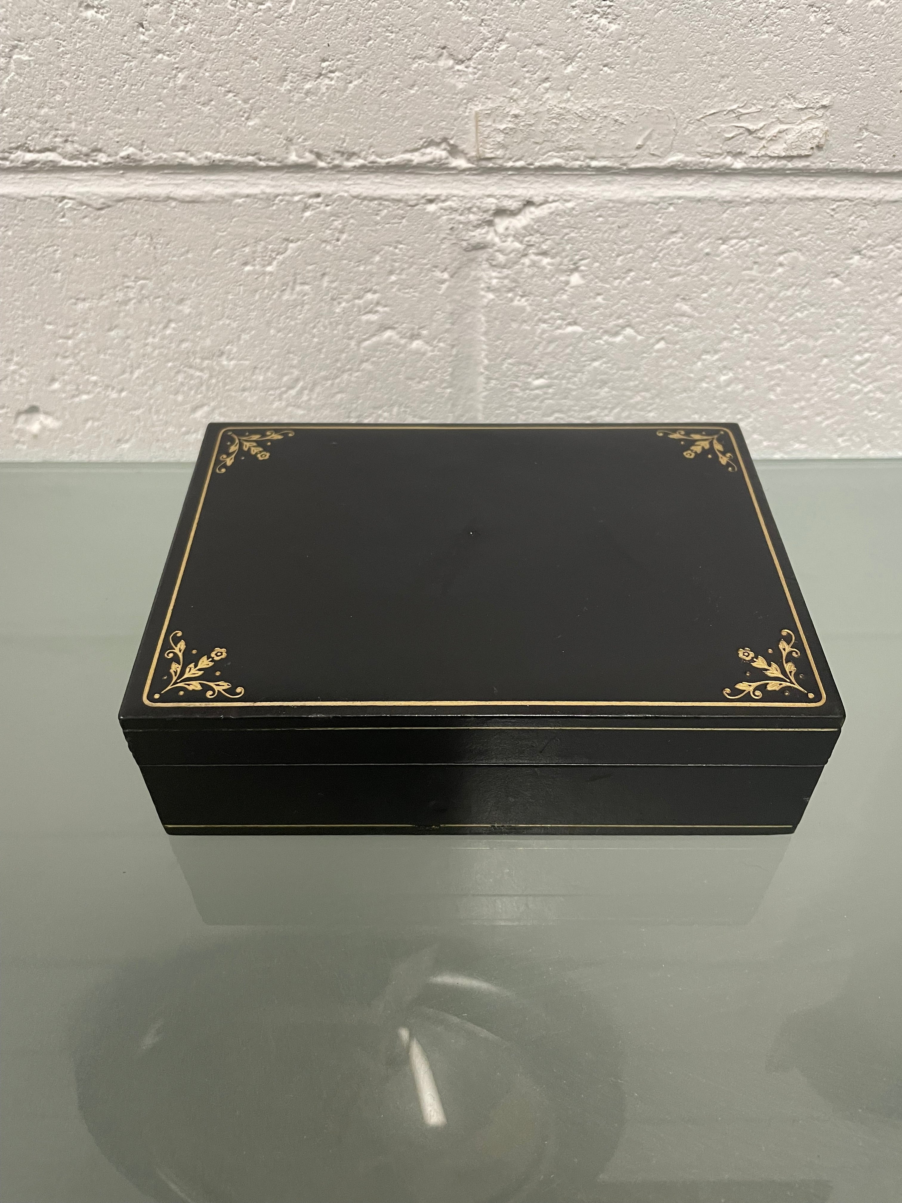 Vintage Leather Cards Box | Antique & Vintage | Moonee Ponds Antiques | Australia Wide Delivery