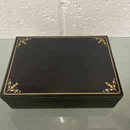 Vintage Leather Cards Box