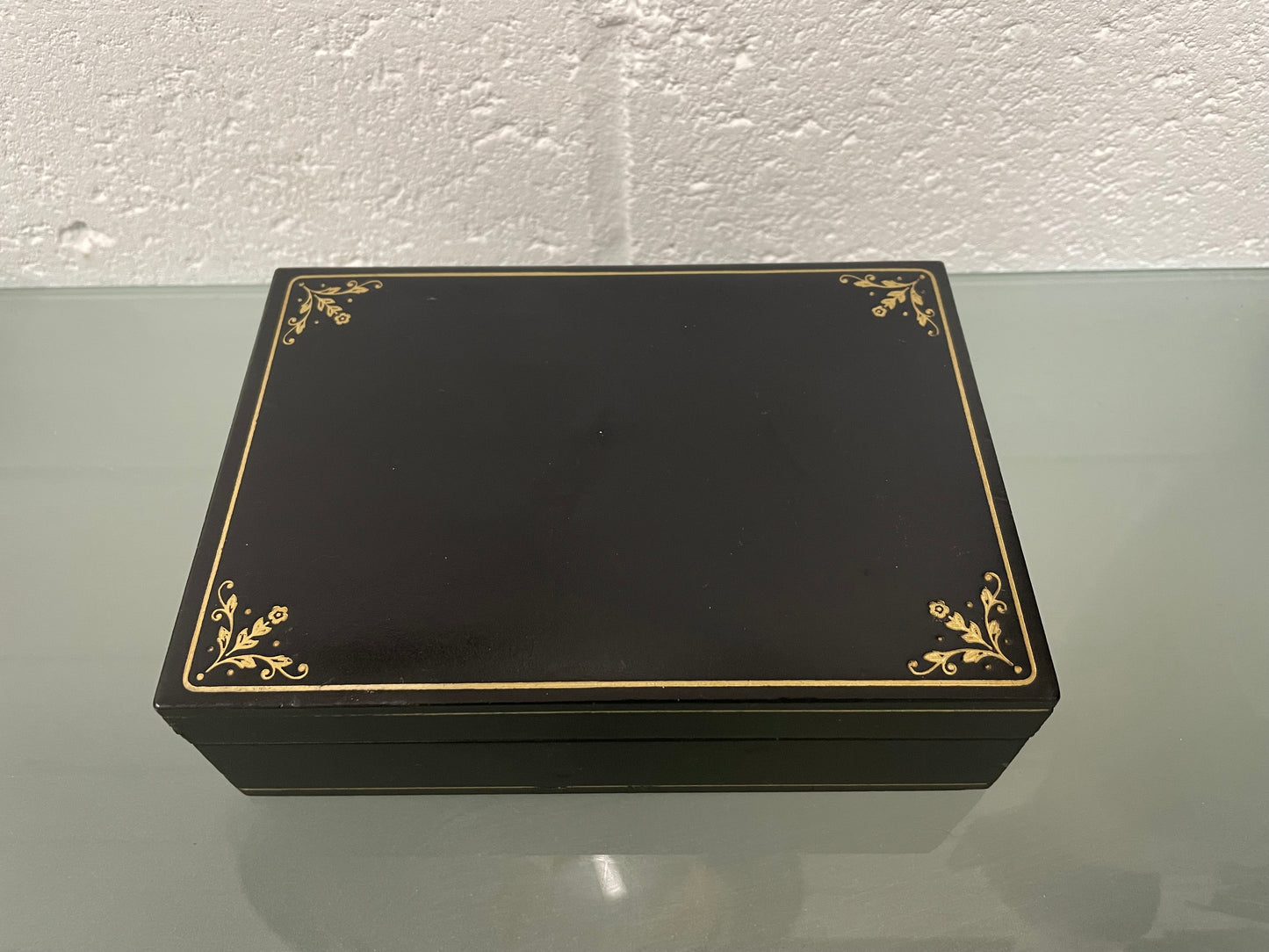 Vintage Leather Cards Box