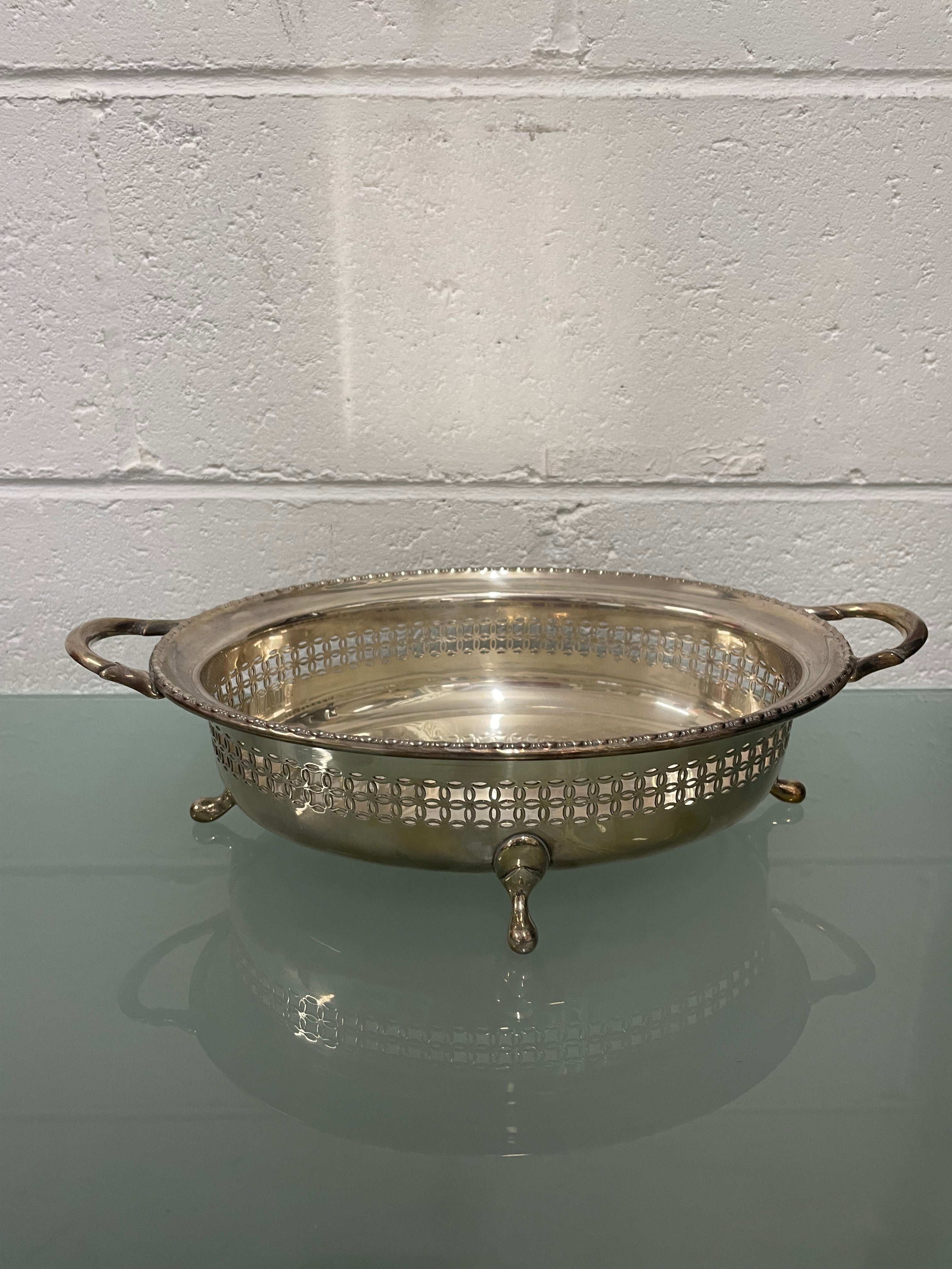 Edwardian Silver Plated Serving Dish | Antique & Vintage | Moonee Ponds Antiques | Australia Wide Delivery