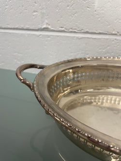 Edwardian Silver Plated Serving Dish | Antique & Vintage | Moonee Ponds Antiques | Australia Wide Delivery