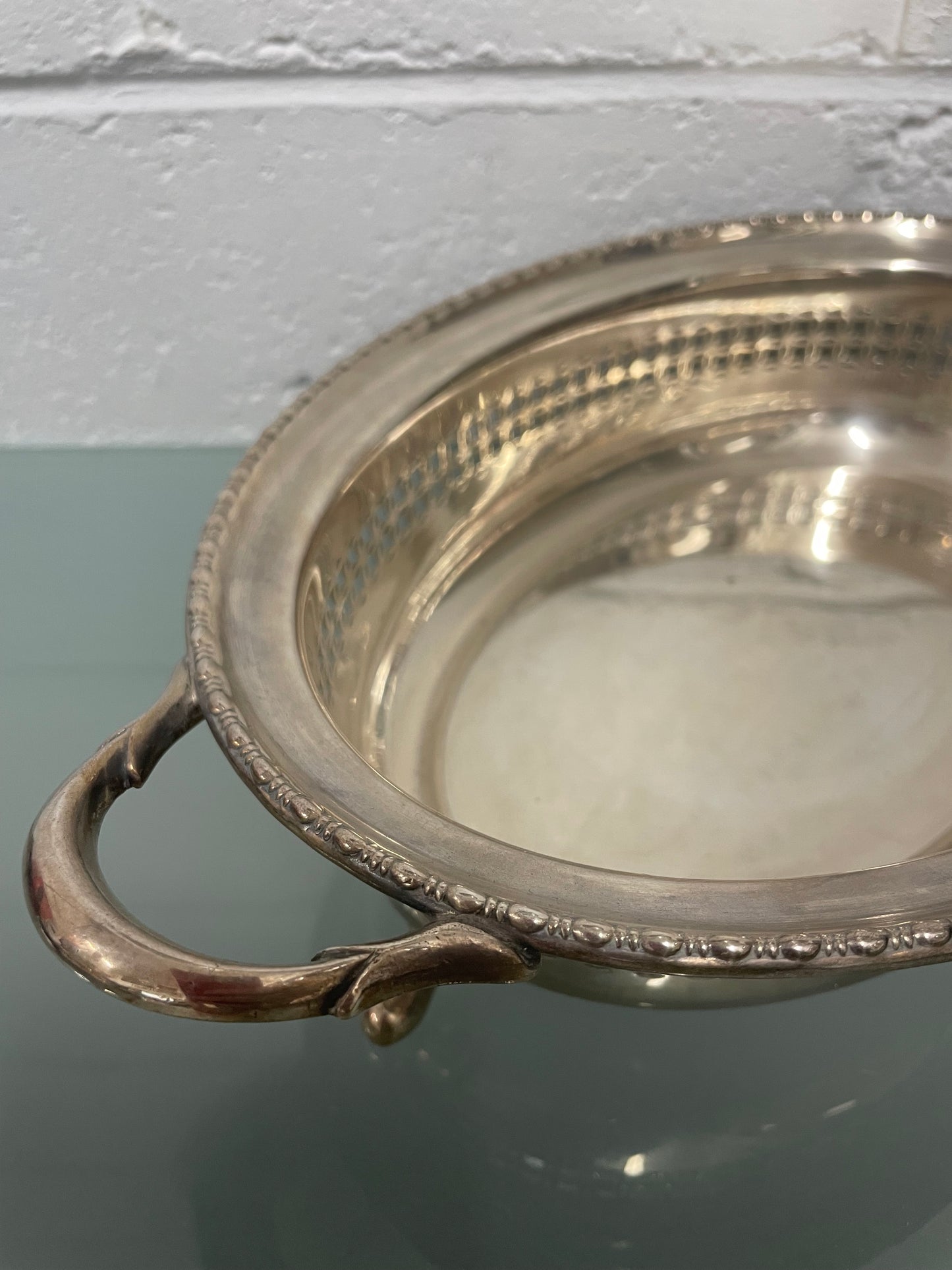 Edwardian Silver Plated Serving Dish