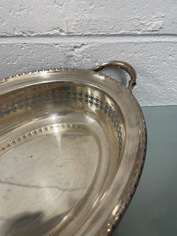 Edwardian Silver Plated Serving Dish | Antique & Vintage | Moonee Ponds Antiques | Australia Wide Delivery