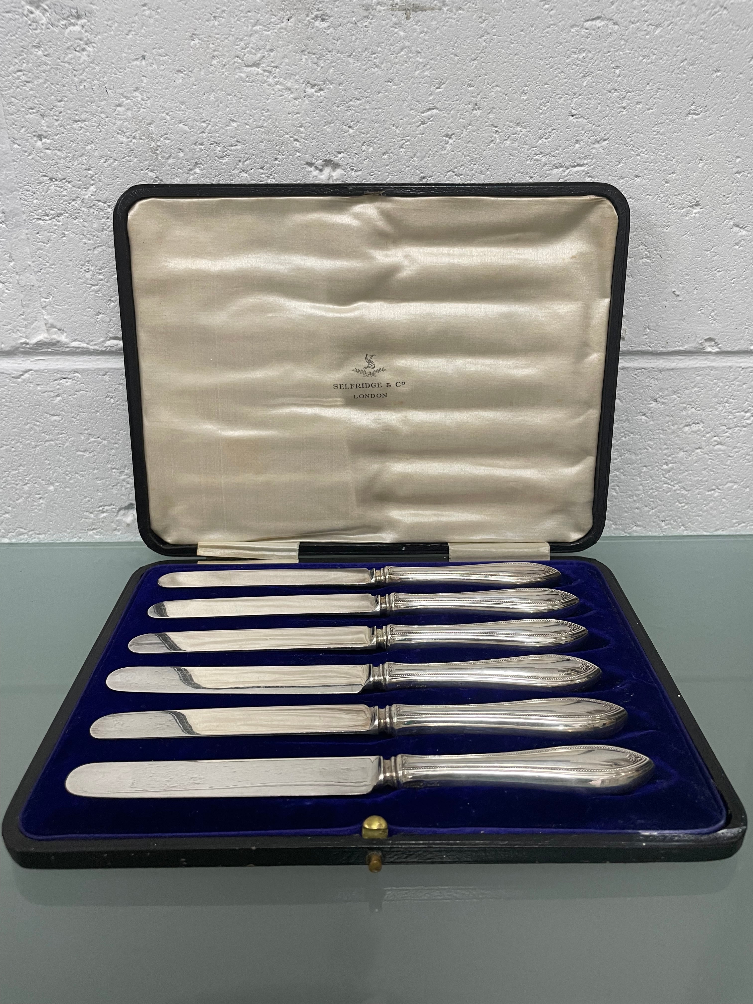Selfridge Silver Plate Fruit/Entree Knives | Antique & Vintage | Moonee Ponds Antiques | Australia Wide Delivery