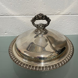 Vintage Heavy Sheffield Plate Silver Tureen