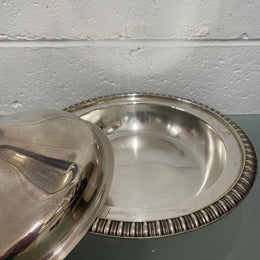 Vintage Heavy Sheffield Plate Silver Tureen