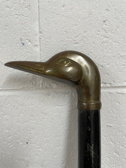 Vintage Victorian Style Walking Stick With Brass Duck Head | Antique & Vintage | Moonee Ponds Antiques | Australia Wide Delivery
