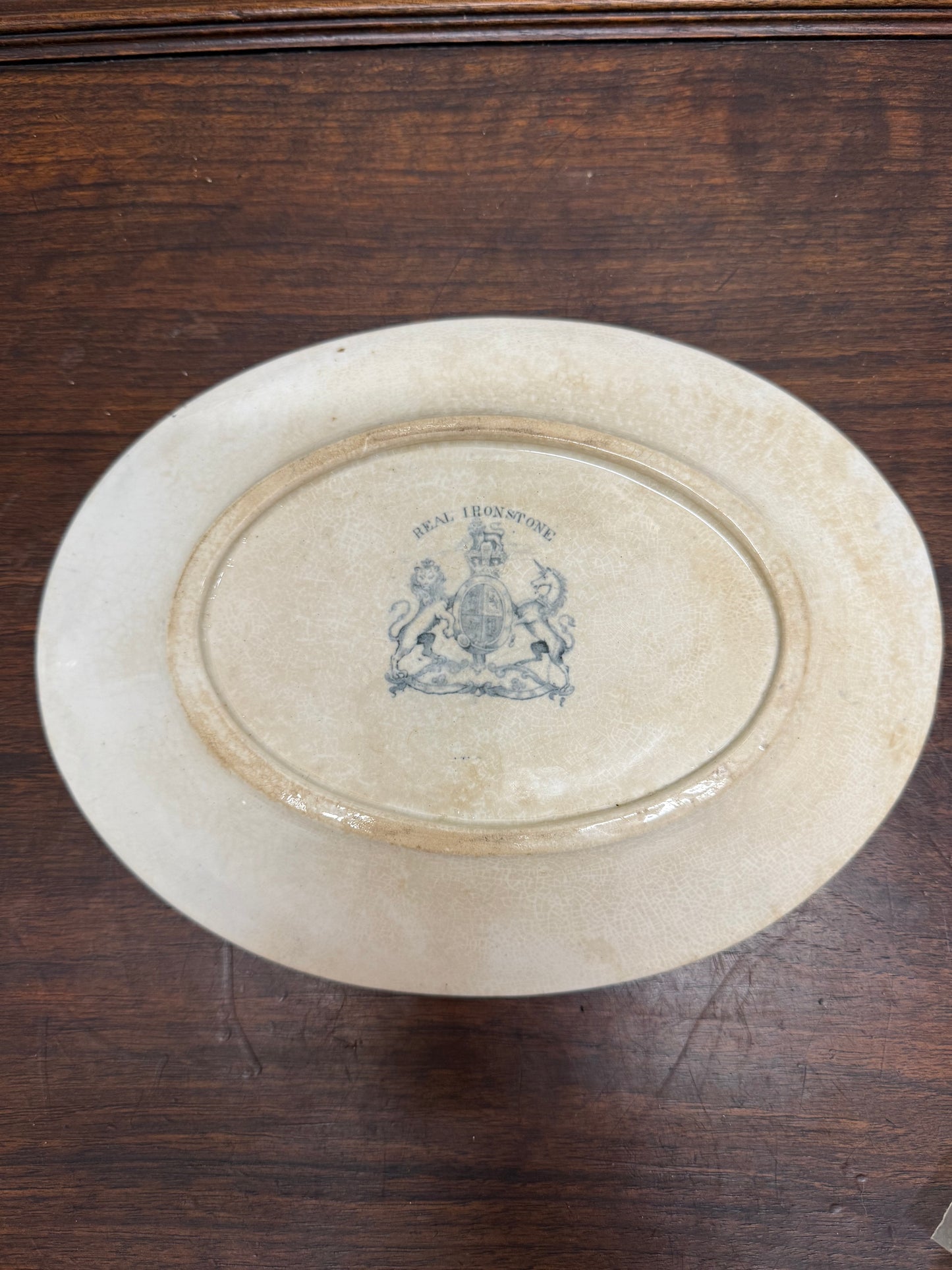 Victorian Gravy Boat Plate Rhine River Scene