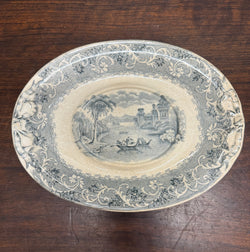 Victorian Gravy Boat Plate Rhine River Scene | Antique & Vintage | Moonee Ponds Antiques | Australia Wide Delivery