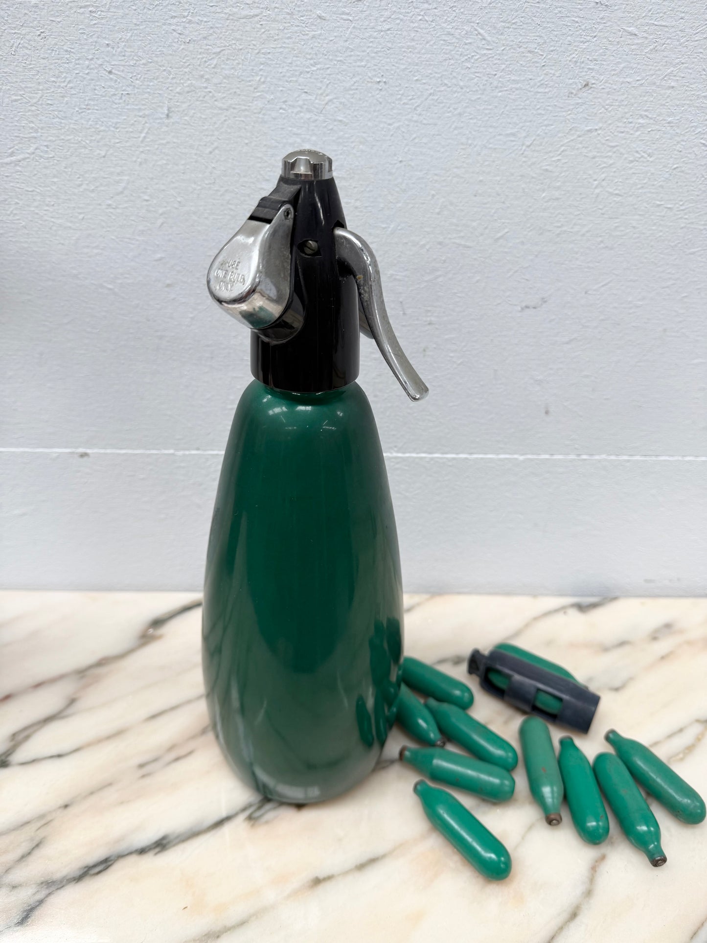 Vintage 1970's Retro Soda Syphon & Sparklers