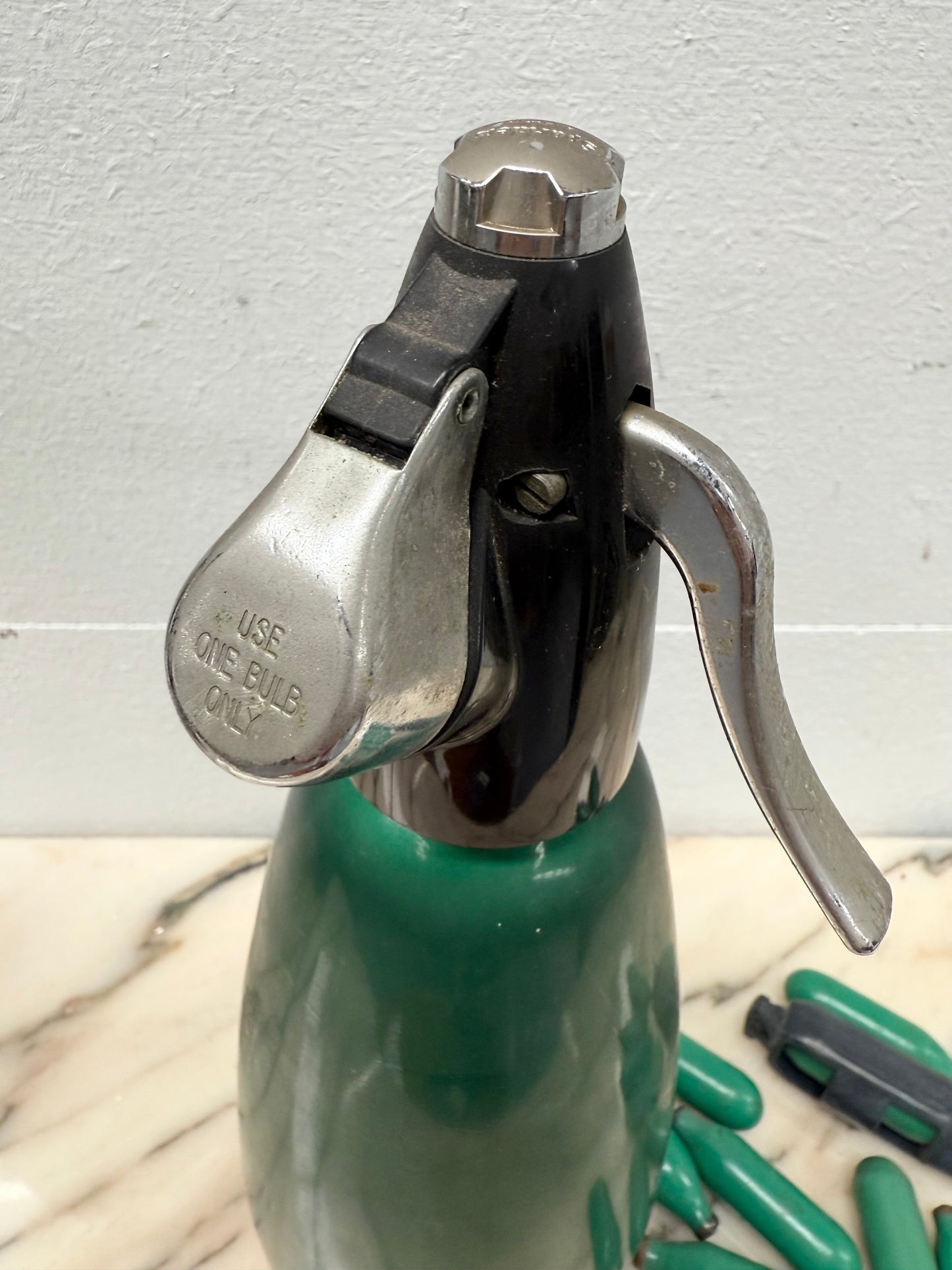 Vintage 1970's Retro Soda Syphon & Sparklers