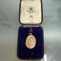 Victorian 9 Carat Gold Mourning Locket
