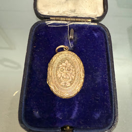 Victorian 9 Carat Gold Mourning Locket
