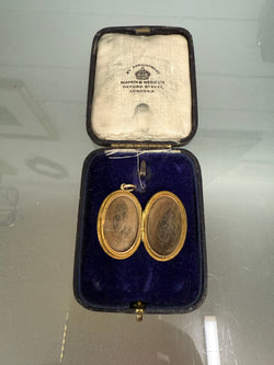 Victorian 9 Carat Gold Mourning Locket | Antique & Vintage | Moonee Ponds Antiques | Australia Wide Delivery