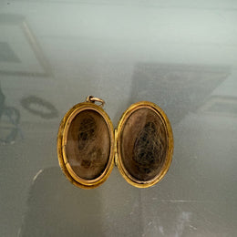 Victorian 9 Carat Gold Mourning Locket