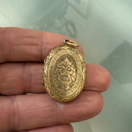 Victorian 9 Carat Gold Mourning Locket