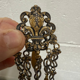 Victorian Silver & Gilt Metal Chatelaine with Attachments