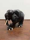Vintage Hand Carved Ebony & Bone Elephant | Antique & Vintage | Moonee Ponds Antiques | Australia Wide Delivery