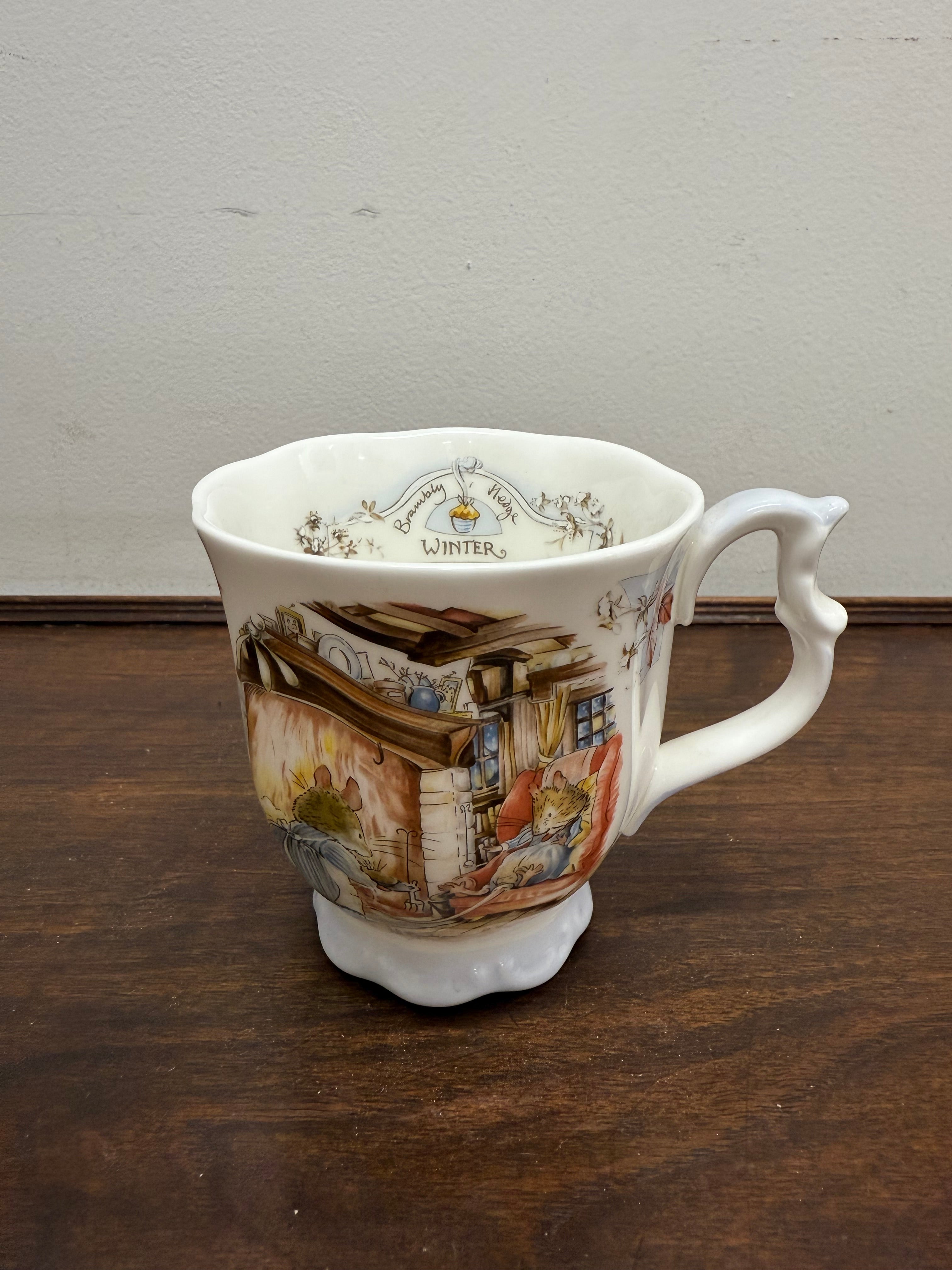 Royal Doulton Brambly Hedge Winter Beaker | Antique & Vintage | Moonee Ponds Antiques | Australia Wide Delivery