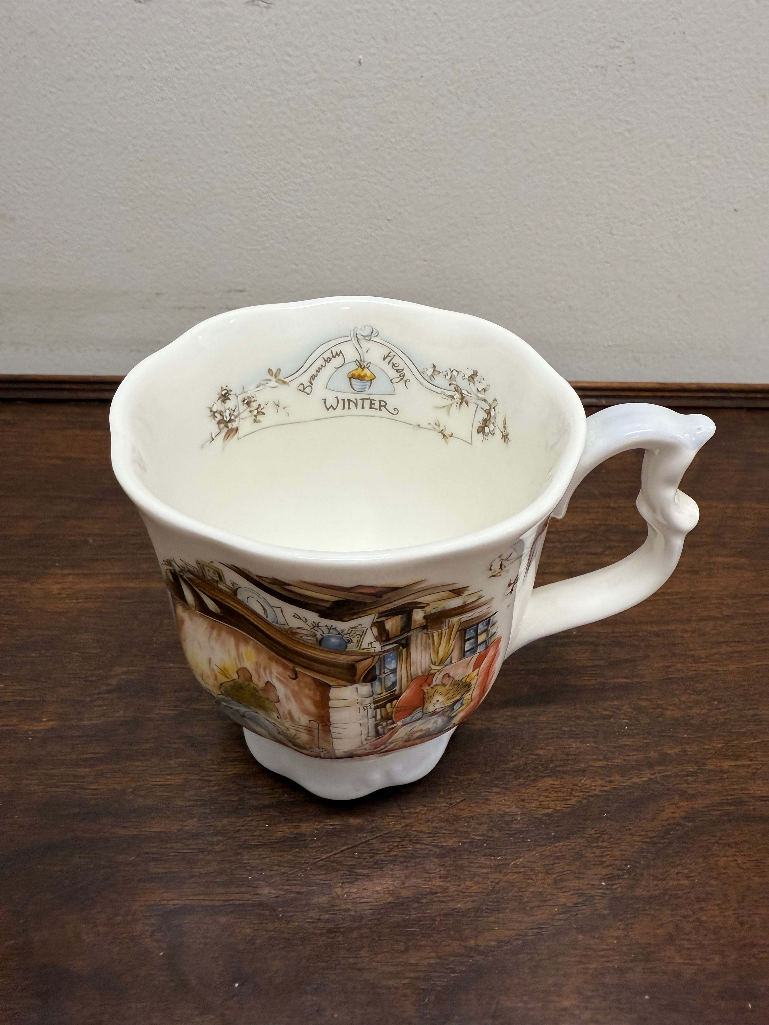 Royal Doulton Brambly Hedge Winter Beaker | Antique & Vintage | Moonee Ponds Antiques | Australia Wide Delivery