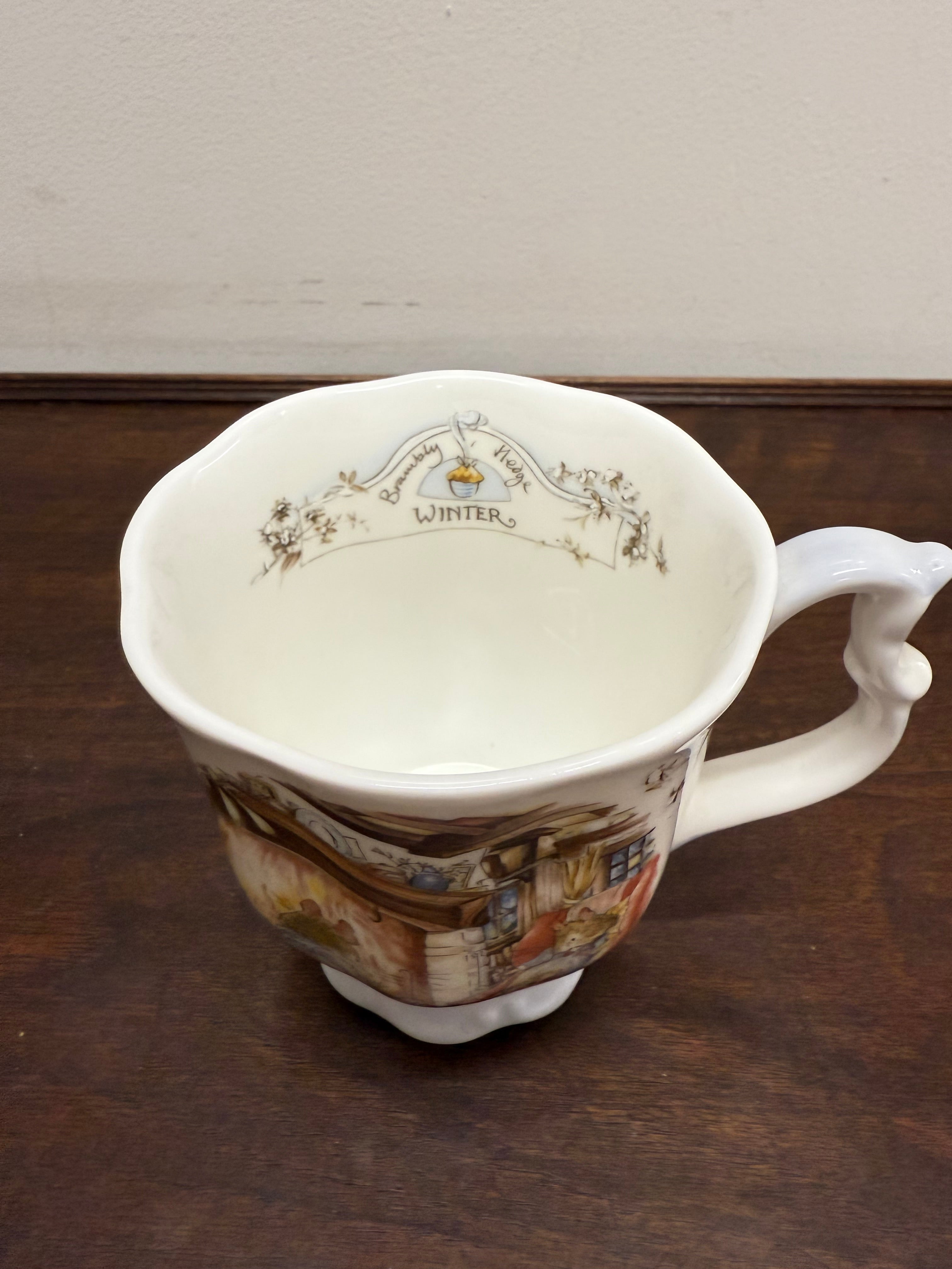 Royal Doulton Brambly Hedge Winter Beaker | Antique & Vintage | Moonee Ponds Antiques | Australia Wide Delivery