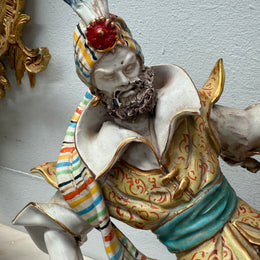 Vintage Hand Made "Arab on a Horse Warrior" by Eugenio Pattarino