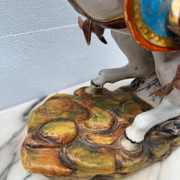 Vintage Hand Made "Arab on a Horse Warrior" by Eugenio Pattarino