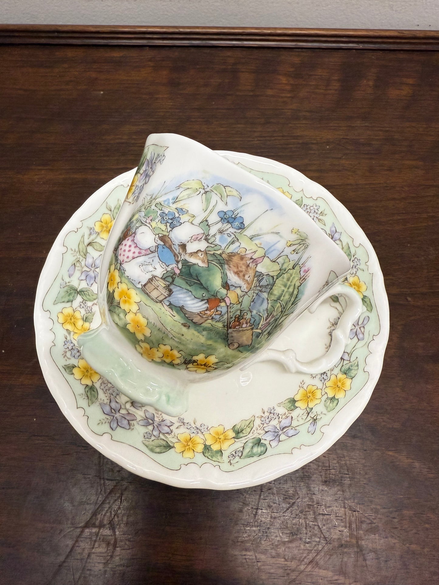Brambly Hedge Tea Cup & Saucer 'The Outing'