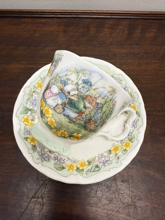 Brambly Hedge Tea Cup & Saucer 'The Outing'