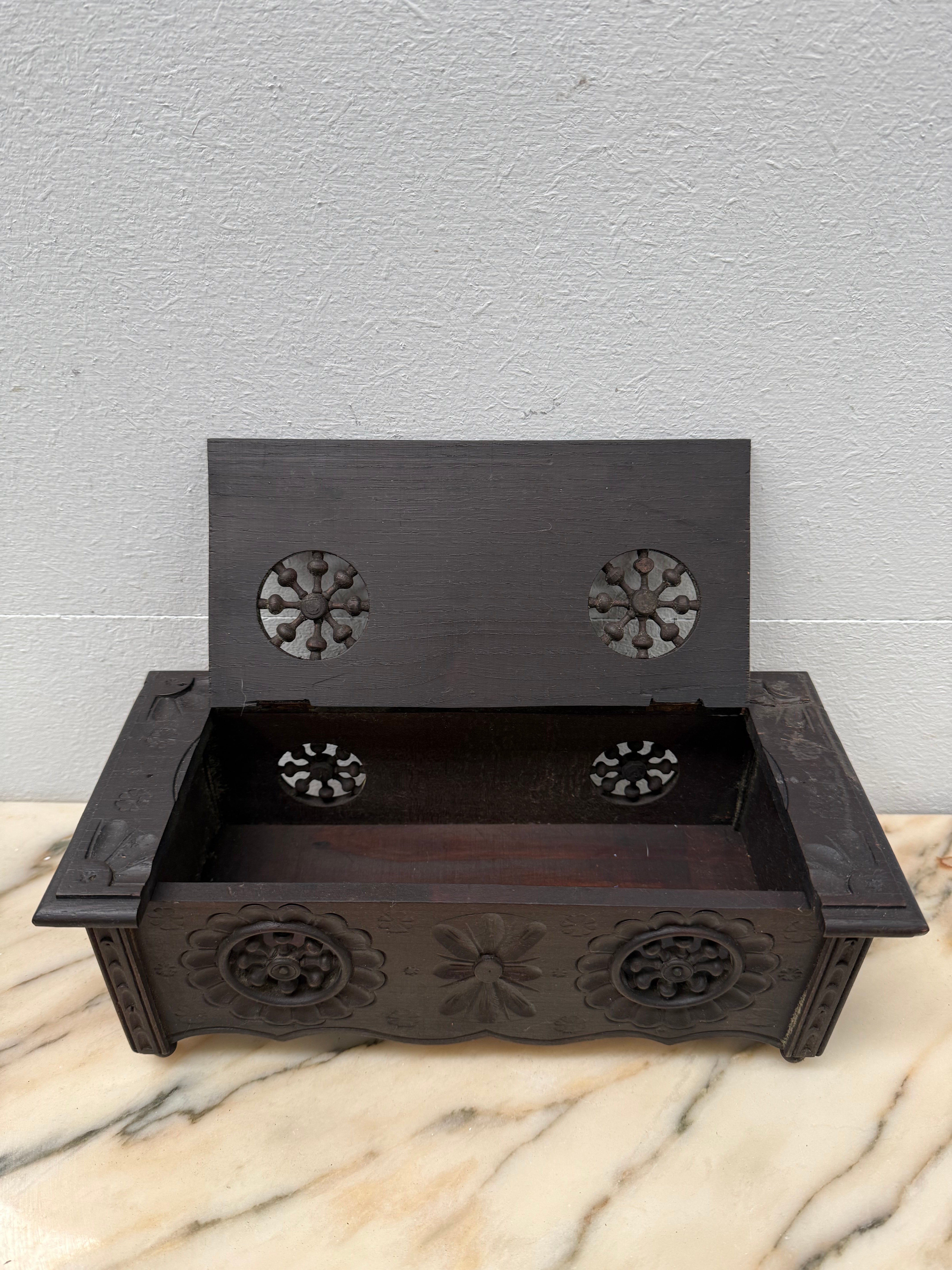 Antique French Brittany Storage Box