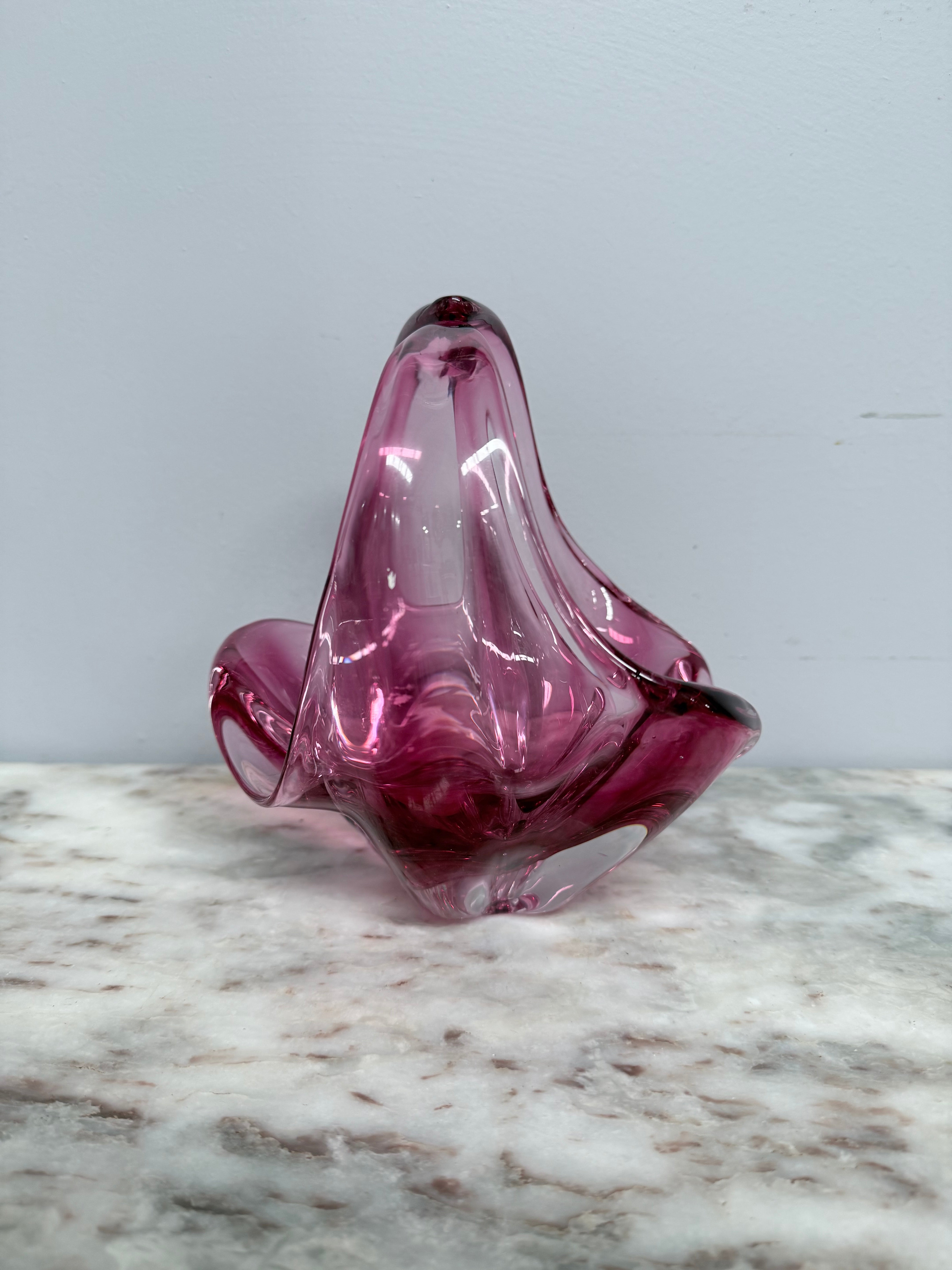 Vintage Murano Style Ruby Glass Basket Vase | Antique & Vintage | Moonee Ponds Antiques | Australia Wide