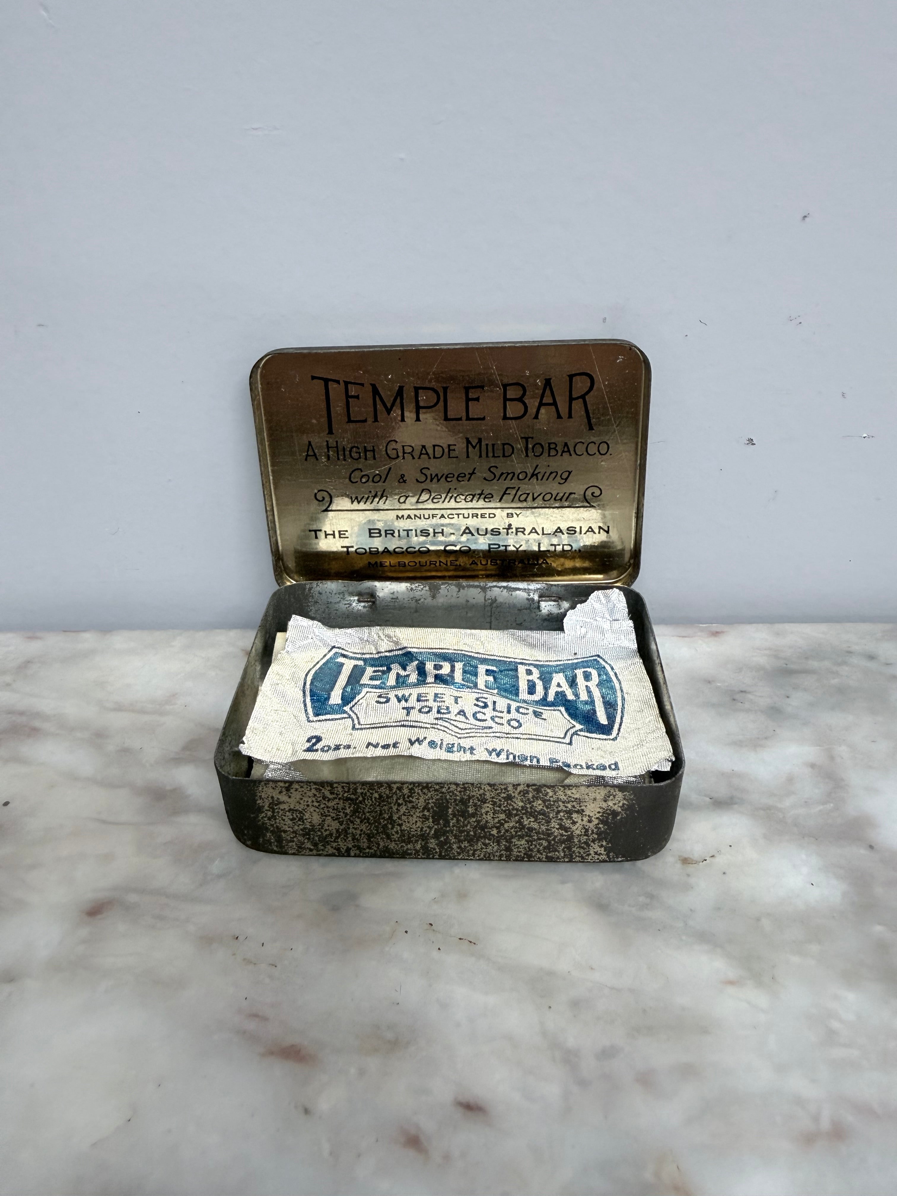 Vintage Temple Bar Tobacco Tin