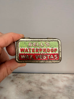 Vintage "Bell's" Wax Vesta Tin Containing Vesta's | Antique & Vintage | Moonee Ponds Antiques | Australia Wide Delivery