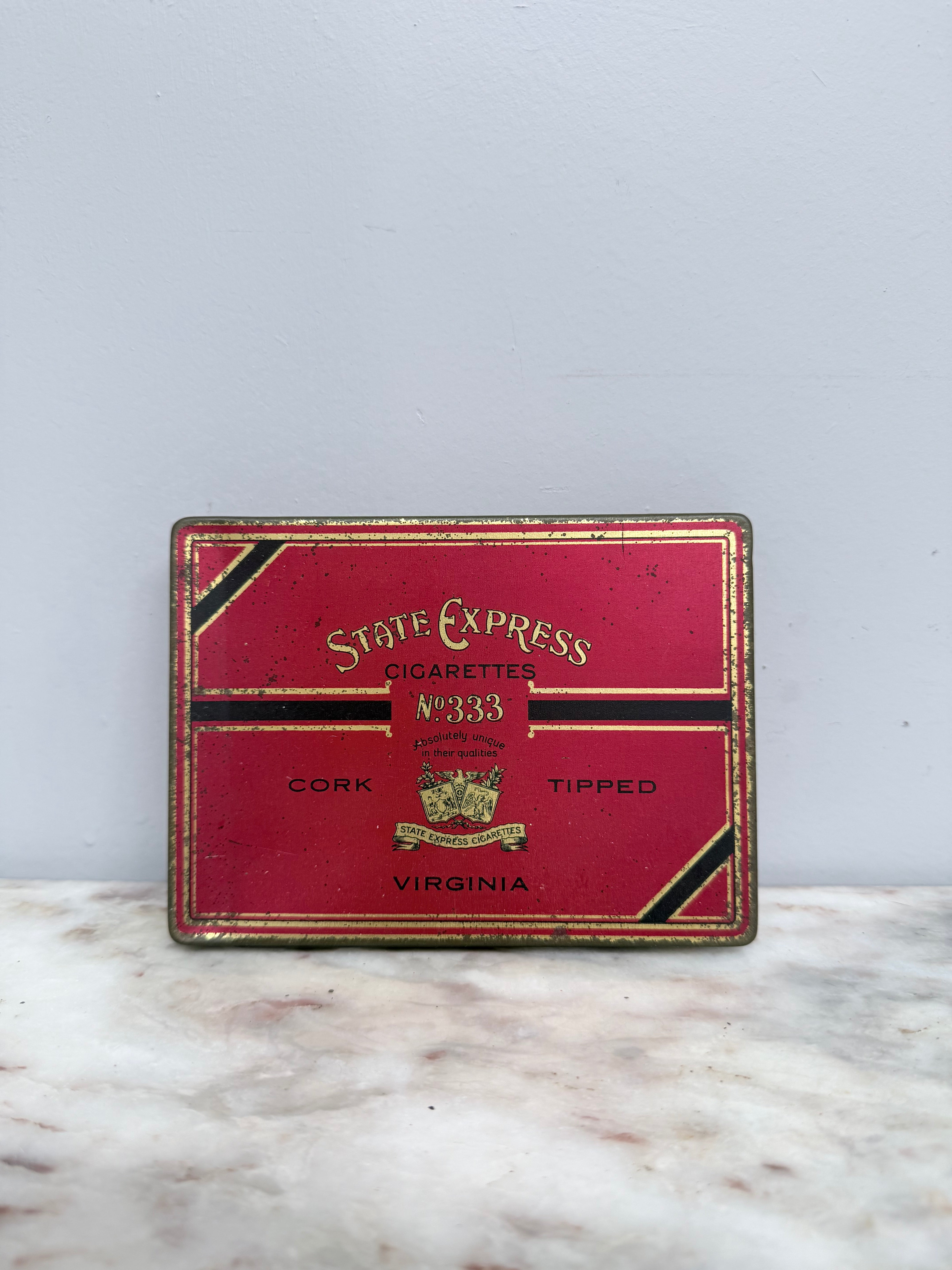 Vintage State Express Cigarette Tin No 333 | Antique & Vintage | Moonee Ponds Antiques | Australia Wide Delivery