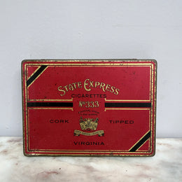 Vintage State Express Cigarette Tin No 333