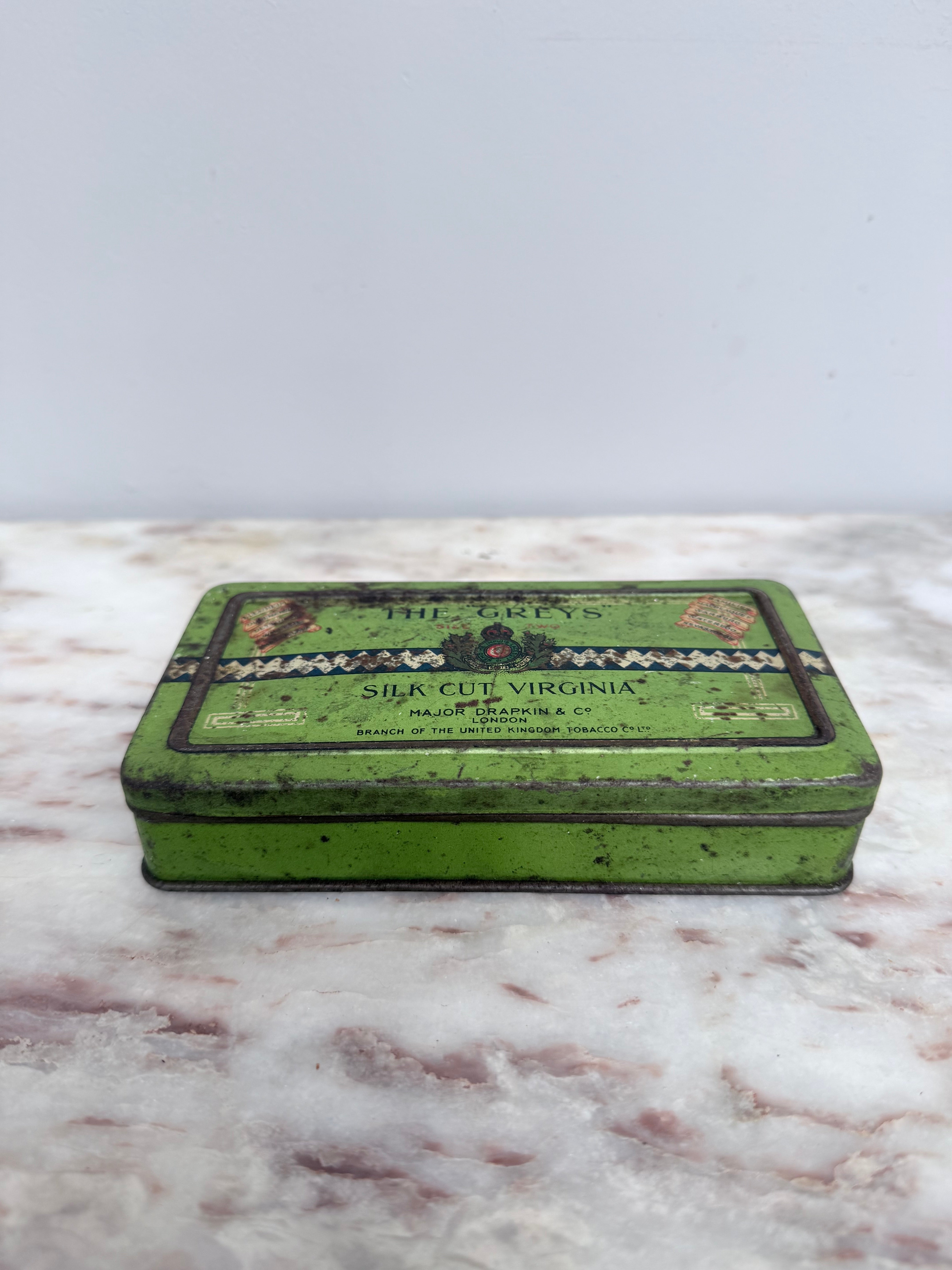 Vintage "The Greys" Tobacco Tin | Antique & Vintage | Moonee Ponds Antiques | Australia Wide Delivery