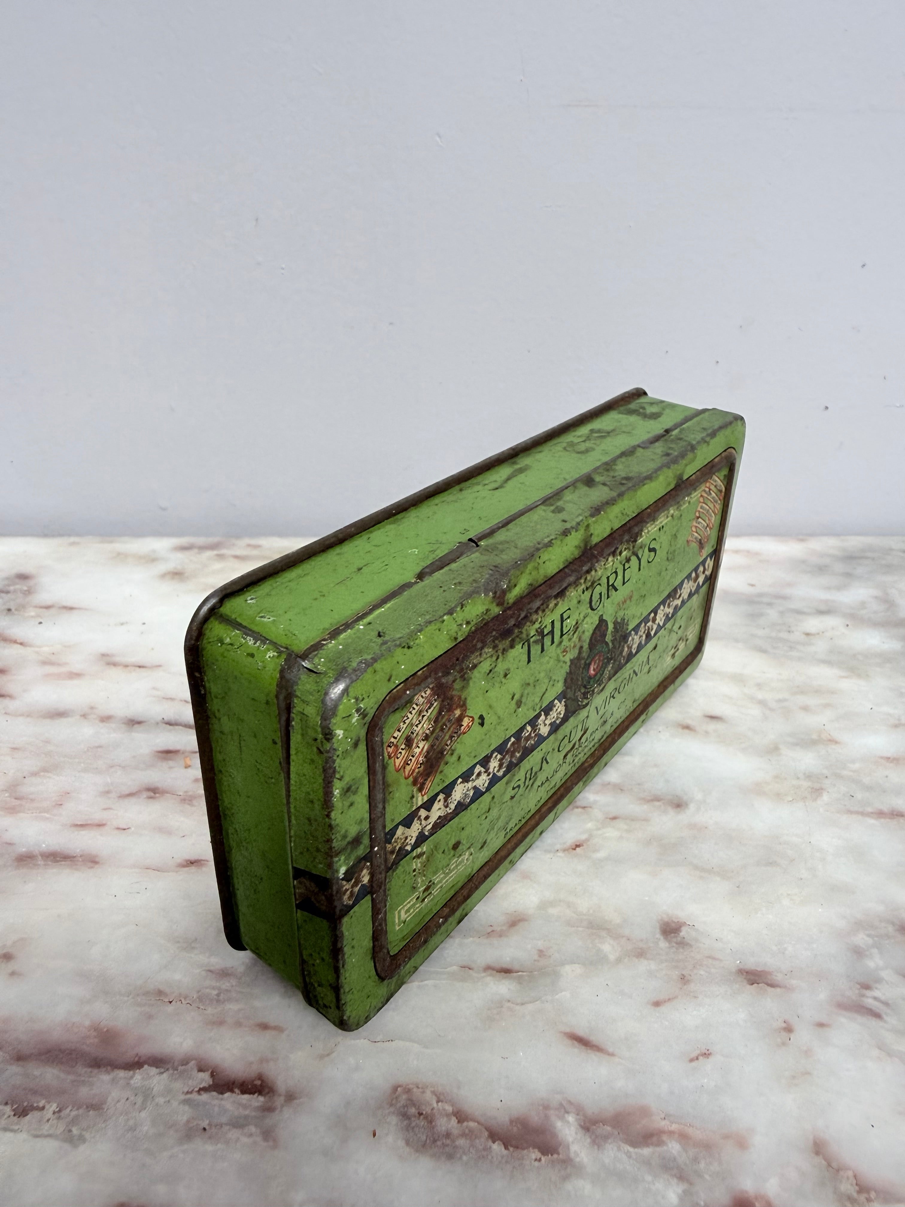 Vintage "The Greys" Tobacco Tin | Antique & Vintage | Moonee Ponds Antiques | Australia Wide Delivery