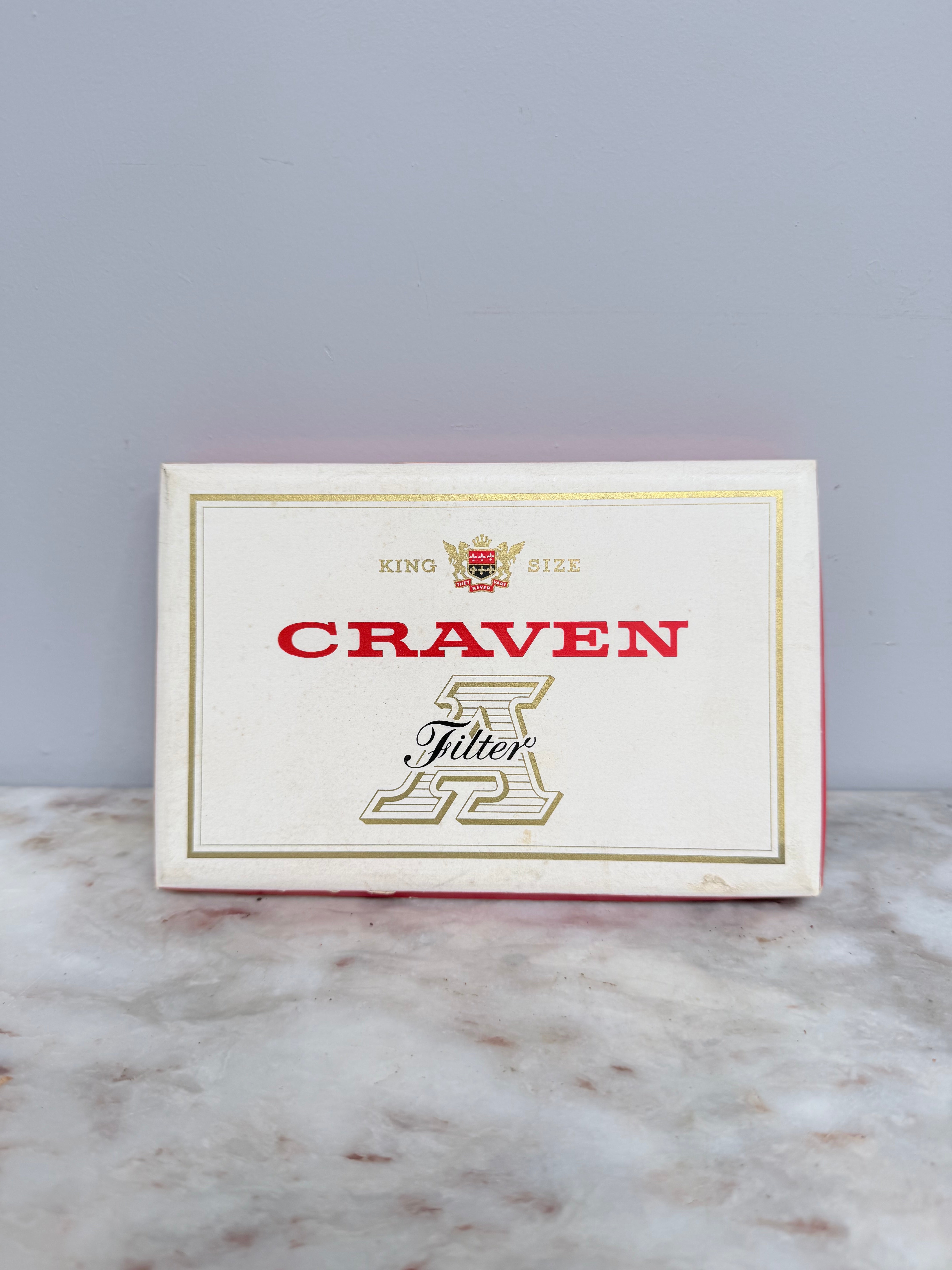 Rare Craven A King Size Cigarettes In Original Box | Antique & Vintage | Moonee Ponds Antiques | Australia Wide Delivery