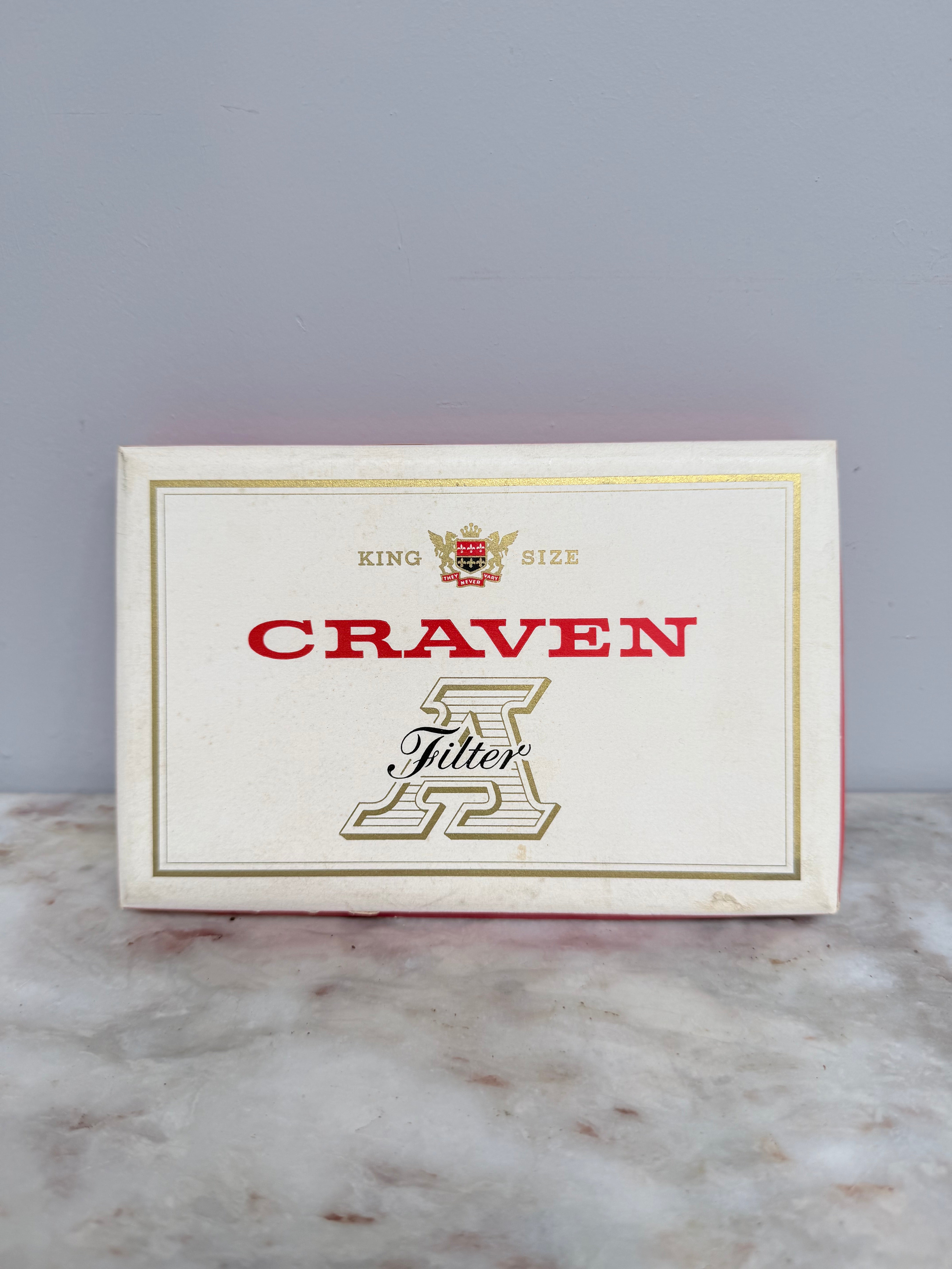 Rare Craven A King Size Cigarettes In Original Box